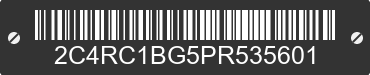 2023 CHRYSLER Pacifica 2C4RC1BG5PR535601 VIN decoded