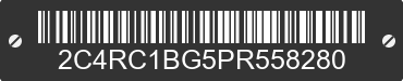 2023 CHRYSLER Pacifica 2C4RC1BG5PR558280 VIN decoded