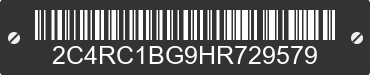2017 CHRYSLER Pacifica 2C4RC1BG9HR729579 VIN decoded