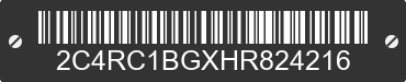 2017 CHRYSLER Pacifica 2C4RC1BGXHR824216 VIN decoded