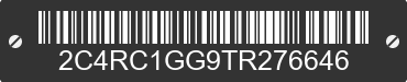 2026 CHRYSLER Pacifica 2C4RC1GG9TR276646 VIN decoded