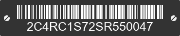 2025 CHRYSLER Pacifica 2C4RC1S72SR550047 VIN decoded