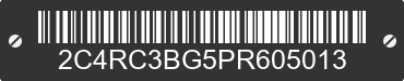 2023 CHRYSLER Pacifica 2C4RC3BG5PR605013 VIN decoded
