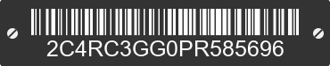 2023 CHRYSLER Pacifica 2C4RC3GG0PR585696 VIN decoded