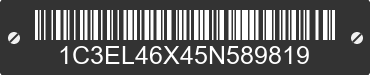 2005 CHRYSLER Sebring 1C3EL46X45N589819 VIN decoded