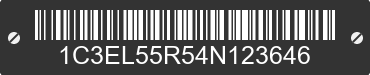 2004 CHRYSLER Sebring 1C3EL55R54N123646 VIN decoded