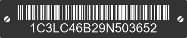 2009 CHRYSLER Sebring 1C3LC46B29N503652 VIN decoded