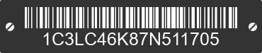 2007 CHRYSLER Sebring 1C3LC46K87N511705 VIN decoded