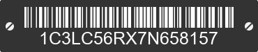 2007 CHRYSLER Sebring 1C3LC56RX7N658157 VIN decoded