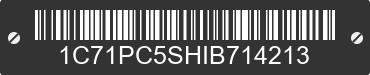 0 CHRYSLER Town and Country 1C71PC5SHIB714213 VIN decoded