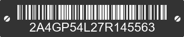 2007 CHRYSLER Town and Country 2A4GP54L27R145563 VIN decoded