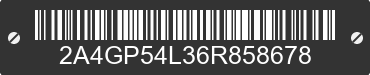 2006 CHRYSLER Town and Country 2A4GP54L36R858678 VIN decoded