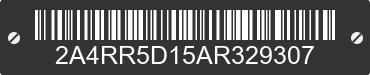 2010 CHRYSLER Town and Country 2A4RR5D15AR329307 VIN decoded