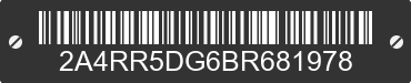 2011 CHRYSLER Town and Country 2A4RR5DG6BR681978 VIN decoded