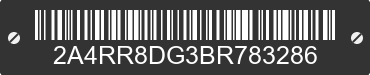 2011 CHRYSLER Town and Country 2A4RR8DG3BR783286 VIN decoded