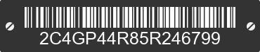 2005 CHRYSLER Town and Country 2C4GP44R85R246799 VIN decoded