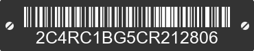 2012 CHRYSLER Town and Country 2C4RC1BG5CR212806 VIN decoded
