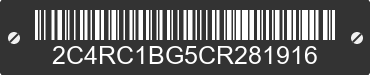 2012 CHRYSLER Town and Country 2C4RC1BG5CR281916 VIN decoded