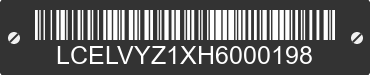2017 CHUNFENG Chunfeng ATV LCELVYZ1XH6000198 VIN decoded