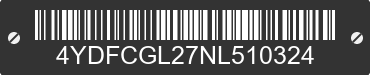 2022 COUGAR Cougar 4YDFCGL27NL510324 VIN decoded