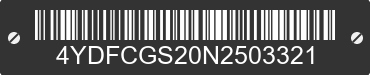 2022 COUGAR Cougar 4YDFCGS20N2503321 VIN decoded