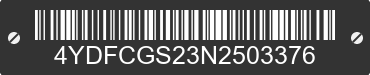 2022 COUGAR Cougar 4YDFCGS23N2503376 VIN decoded