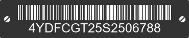 2025 COUGAR Cougar 4YDFCGT25S2506788 VIN decoded