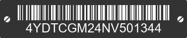 2022 COUGAR Cougar 4YDTCGM24NV501344 VIN decoded