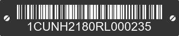 2024 CUSHMAN Haulster 1CUNH2180RL000235 VIN decoded