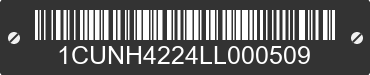 2020 CUSHMAN Haulster 1CUNH4224LL000509 VIN decoded