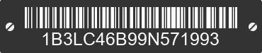 2009 DODGE Avenger 1B3LC46B99N571993 VIN decoded