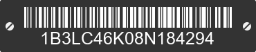 2008 DODGE Avenger 1B3LC46K08N184294 VIN decoded