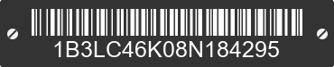 2008 DODGE Avenger 1B3LC46K08N184295 VIN decoded