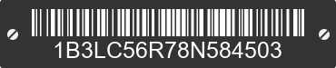 2008 DODGE Avenger 1B3LC56R78N584503 VIN decoded