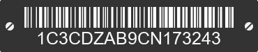 2012 DODGE Avenger 1C3CDZAB9CN173243 VIN decoded