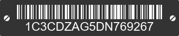 2013 DODGE Avenger 1C3CDZAG5DN769267 VIN decoded