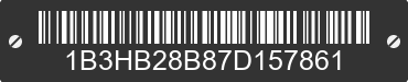 2007 DODGE Caliber 1B3HB28B87D157861 VIN decoded