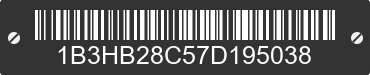 2007 DODGE Caliber 1B3HB28C57D195038 VIN decoded