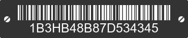 2007 DODGE Caliber 1B3HB48B87D534345 VIN decoded