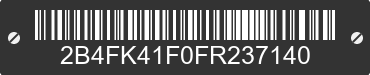1985 DODGE Caravan 2B4FK41F0FR237140 VIN decoded