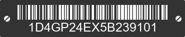 2005 DODGE Caravan/Grand Caravan 1D4GP24EX5B239101 VIN decoded