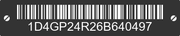 2006 DODGE Caravan/Grand Caravan 1D4GP24R26B640497 VIN decoded