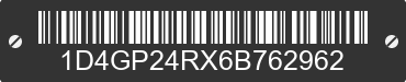 2006 DODGE Caravan/Grand Caravan 1D4GP24RX6B762962 VIN decoded