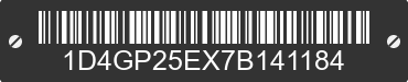 2007 DODGE Caravan/Grand Caravan 1D4GP25EX7B141184 VIN decoded