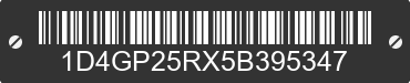 2005 DODGE Caravan/Grand Caravan 1D4GP25RX5B395347 VIN decoded