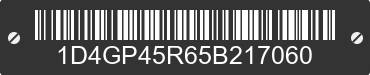 2005 DODGE Caravan/Grand Caravan 1D4GP45R65B217060 VIN decoded