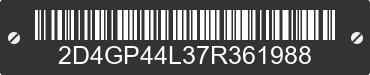 2007 DODGE Caravan/Grand Caravan 2D4GP44L37R361988 VIN decoded