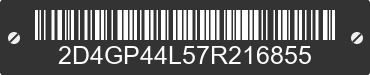 2007 DODGE Caravan/Grand Caravan 2D4GP44L57R216855 VIN decoded