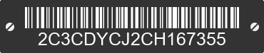 2012 DODGE Challenger 2C3CDYCJ2CH167355 VIN decoded