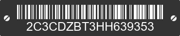 2017 DODGE Challenger 2C3CDZBT3HH639353 VIN decoded